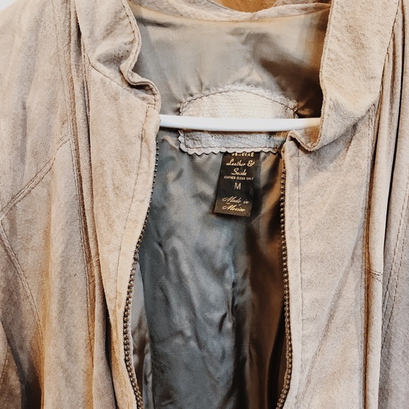 Suede leather 90’s jacket - Picture 2 of 3